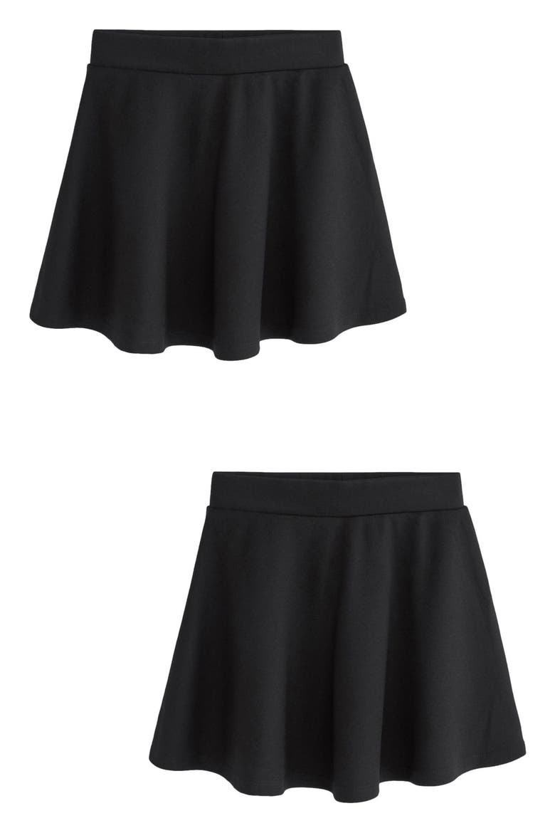 Kids' 2-Pack Pull-On Jersey Skirts, Main, color, BLACK