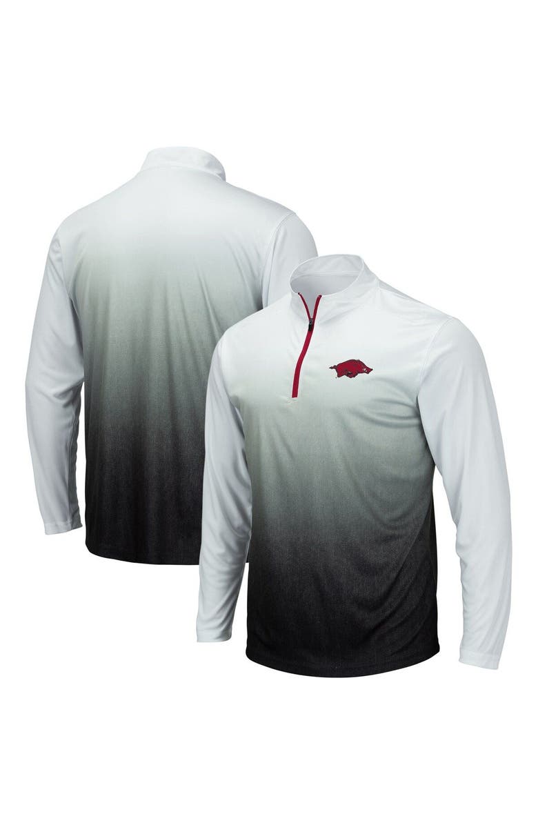 COLOSSEUM Men's Colosseum Gray Arkansas Razorbacks Magic Team Logo Quarter-Zip Jacket, Main, color, Gray