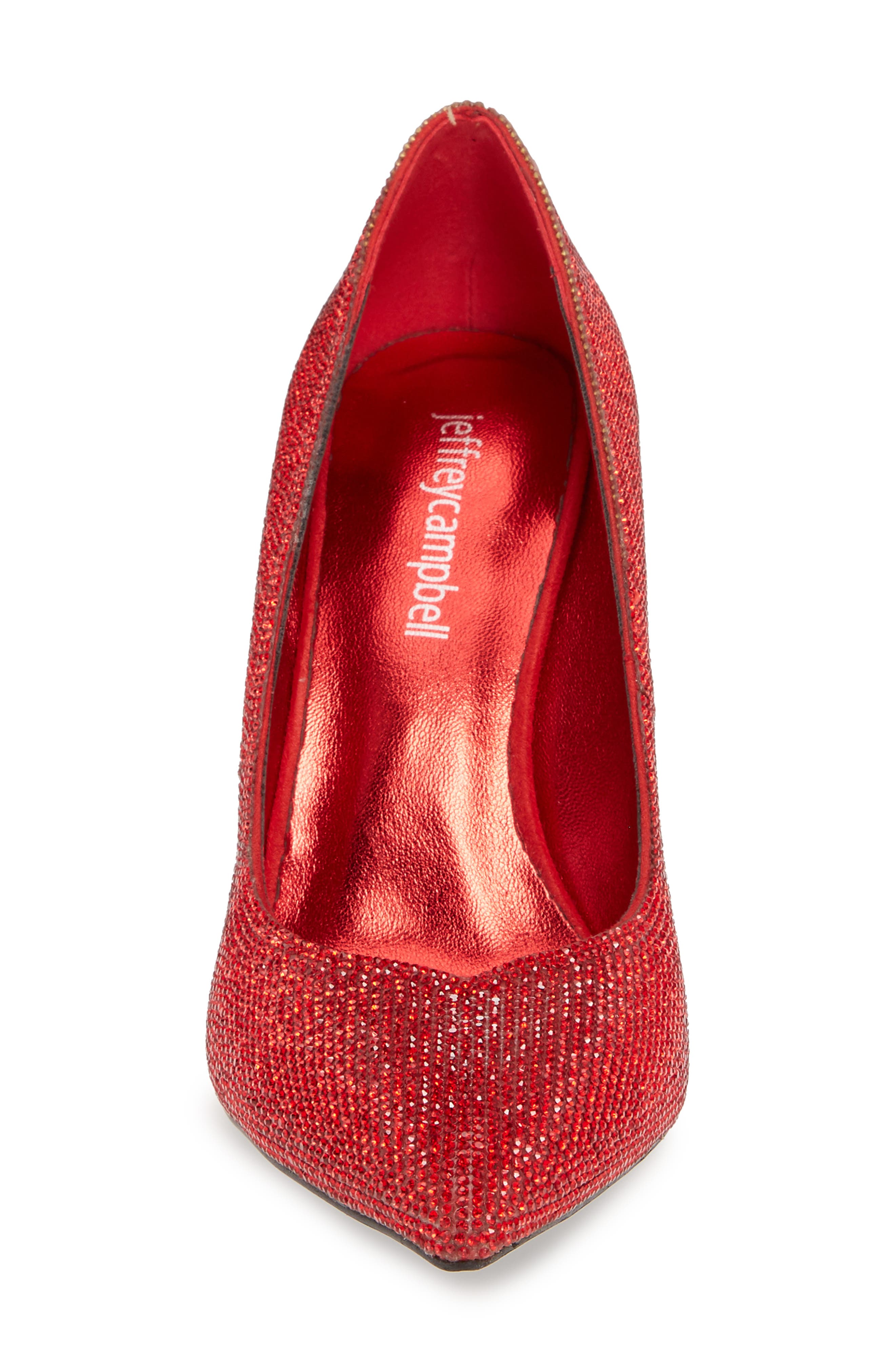 Jeffrey Campbell Lure-JS Crystal Embellished Pointed Toe Pump, Alternate, color, 