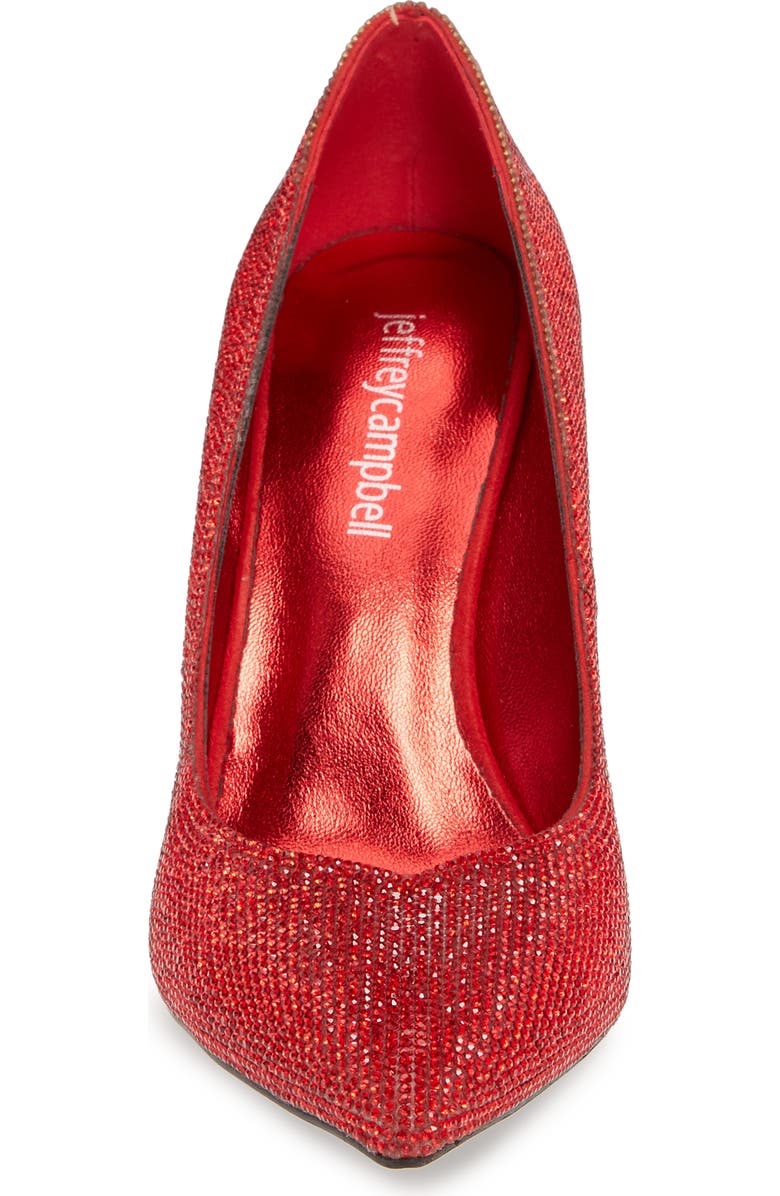 Jeffrey Campbell Lure-JS Crystal Embellished Pointed Toe Pump, Alternate, color,