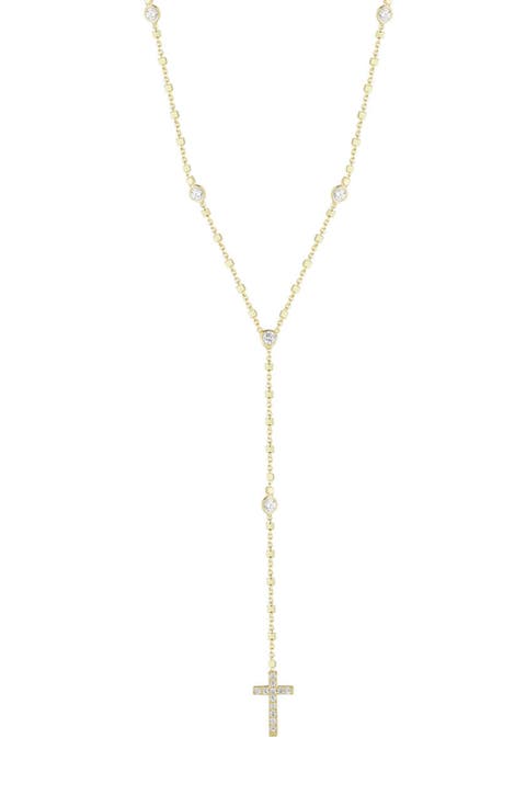 Cubic Zirconia Rosary Y-Necklace