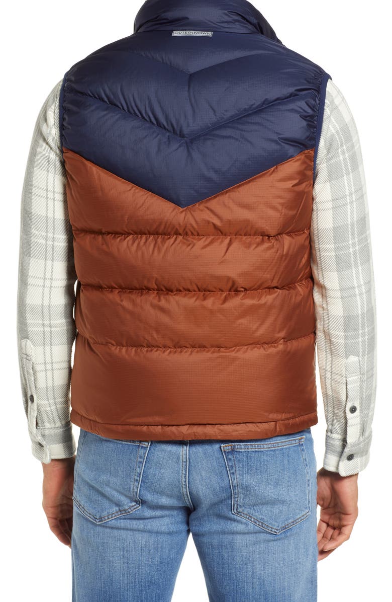Outerknown Colorblock 700 Fill Power Down Puffer Vest, Alternate, color, 