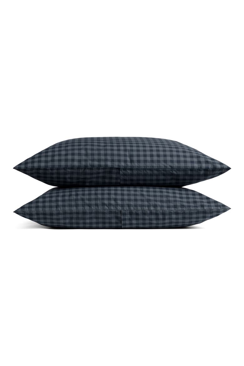 Brushed Cotton Pillowcase Set, Main, color, DUSK CHECK