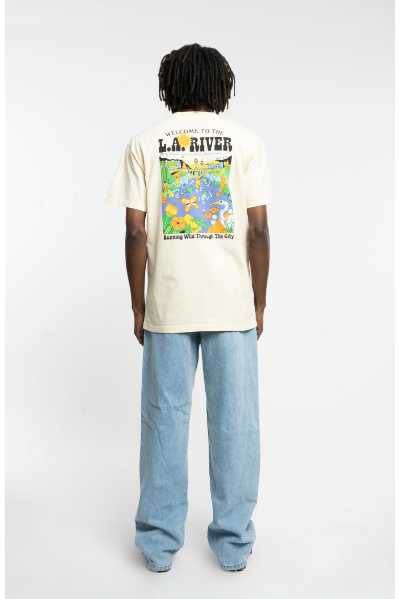 Welcome to LA River Tee, Alternate, color, Beige