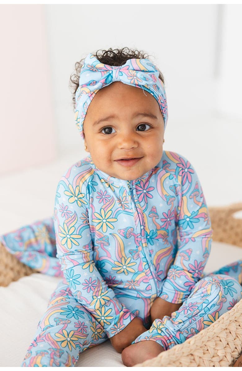 Charlie Lou Baby<sup>®</sup> Groovy Fall After All Double Zipper Convertible Romper, Alternate, color, Blue