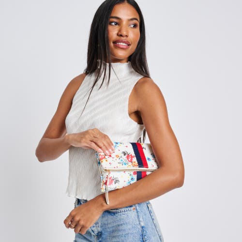 Moda Luxe Jules Print Clutch In White