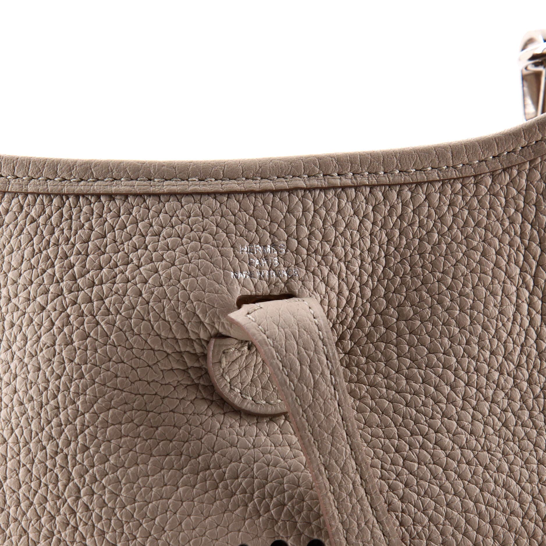 Pre-Owned Hermes Evelyne Bag Gen III Clemence TPM, Alternate, color, Beton