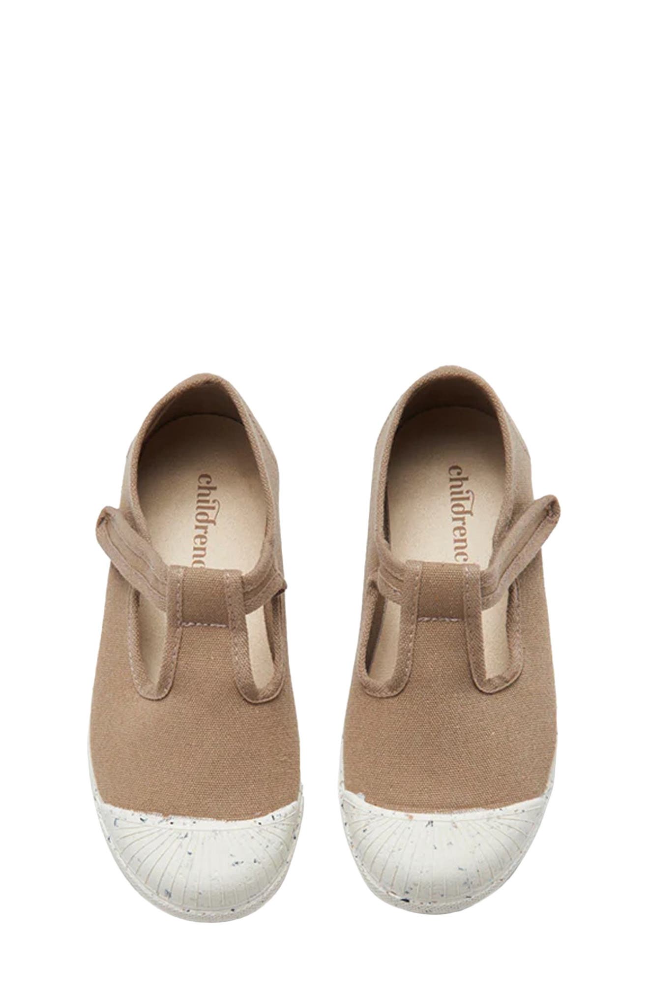 CHILDRENCHIC Kids' Charlie T-Strap Sneaker, Alternate, color, Camel