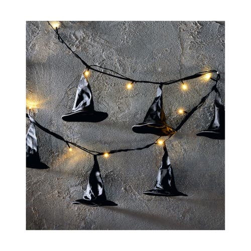 Tag Witch Hat Led String Lights In Black