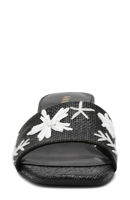 Anne Klein Dolls Block Heel Sandal In Black Multi