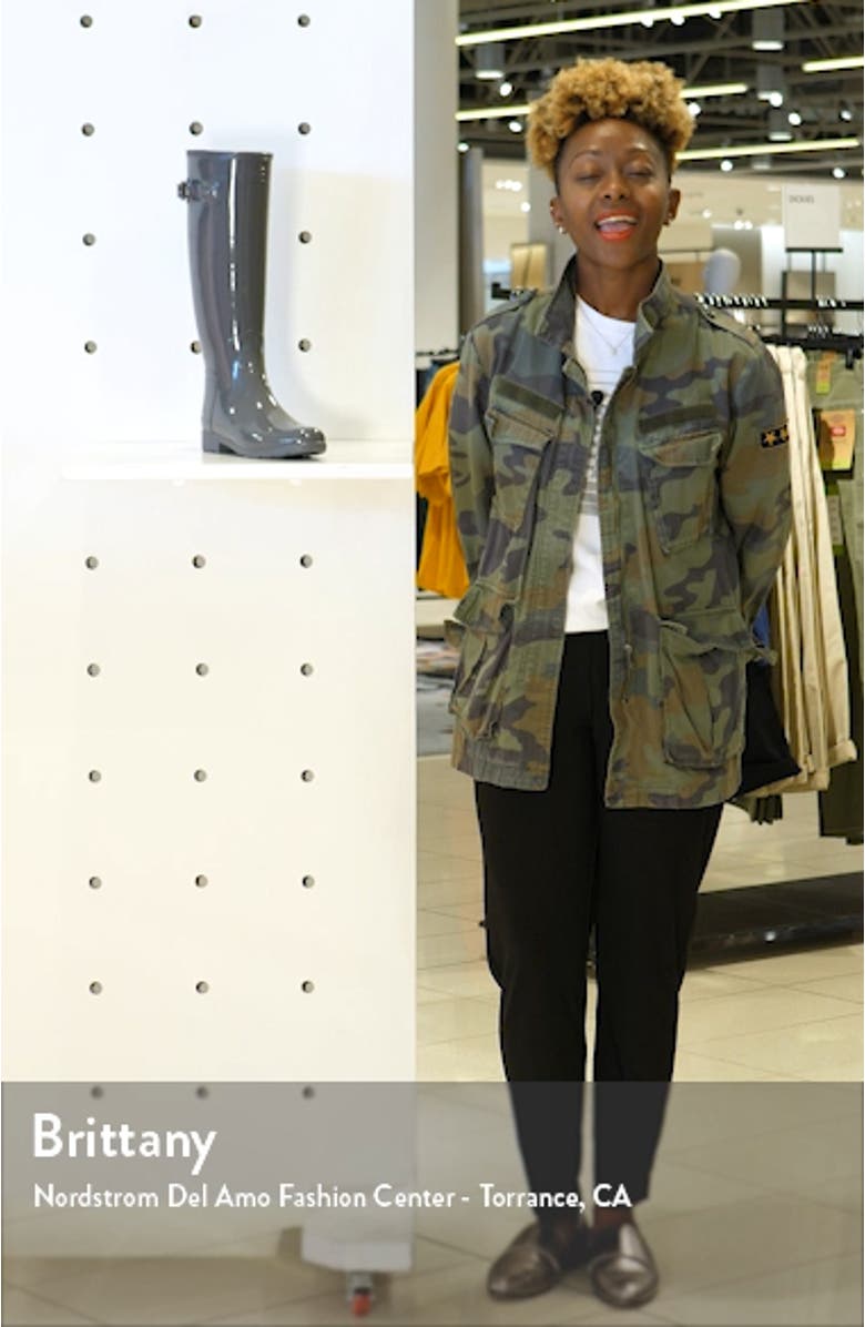 Original Refined High Gloss Waterproof Rain Boot, sales video thumbnail