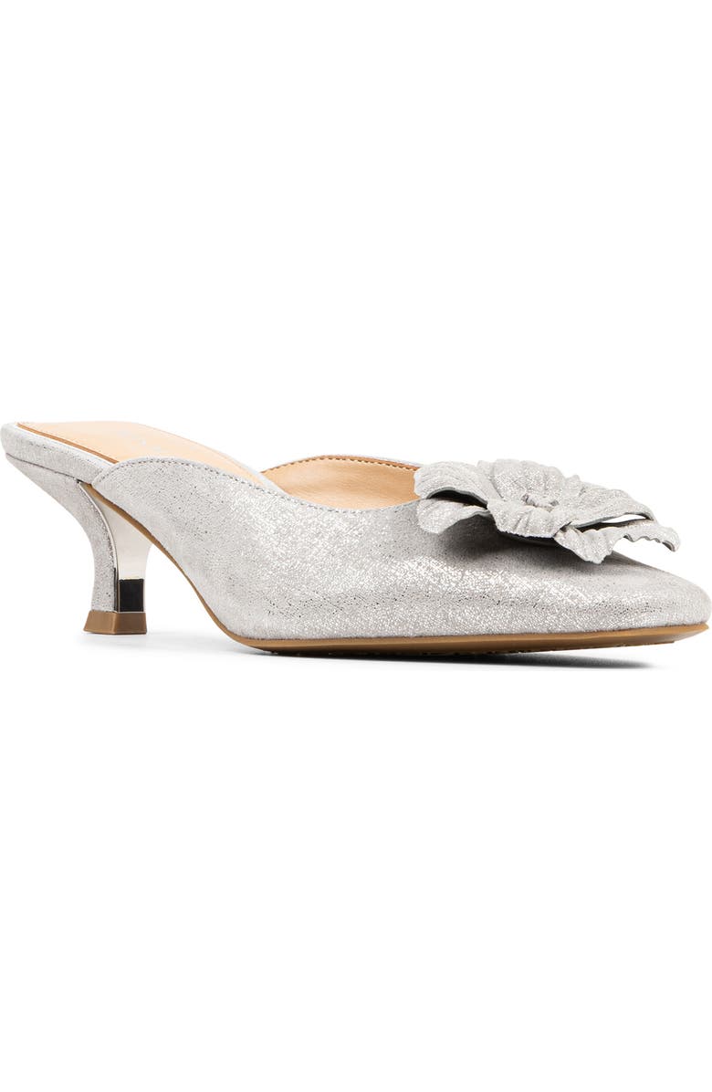 Donald Pliner Kalinna Square Toe Mule, Main, color, Silver