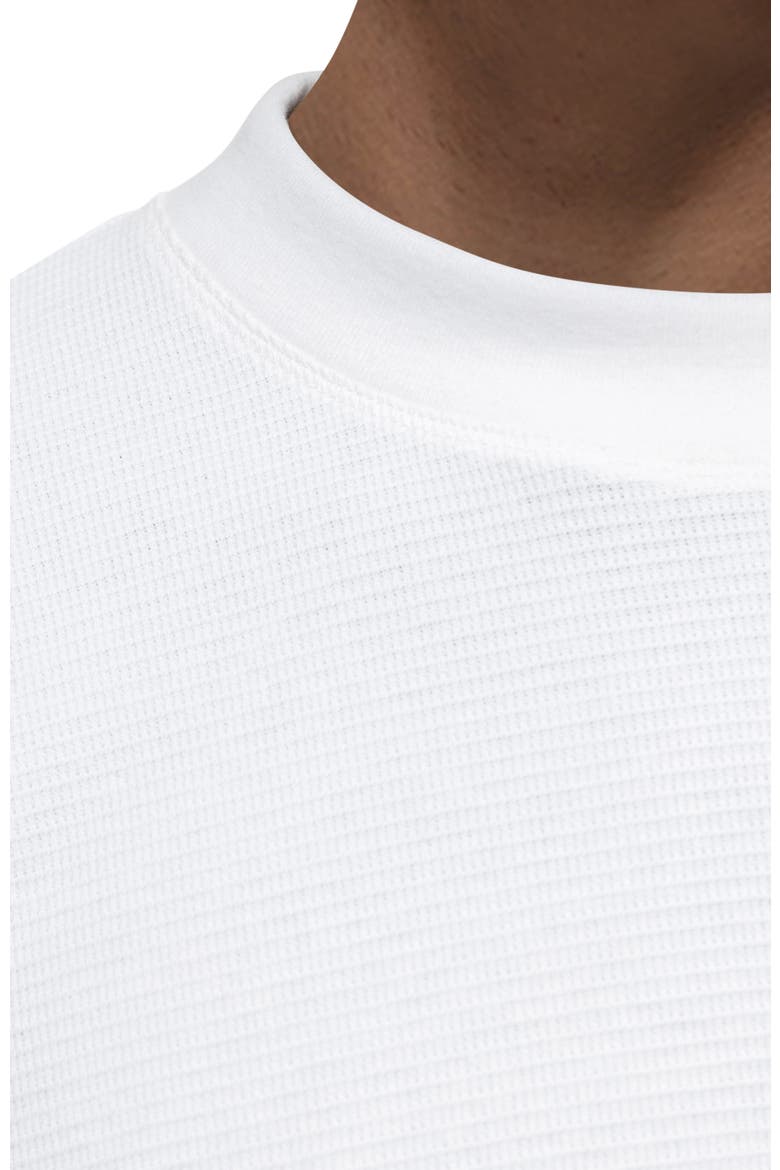 Scribble Long-Sleeve Waffle T-Shirt, Alternate, color, WHITE