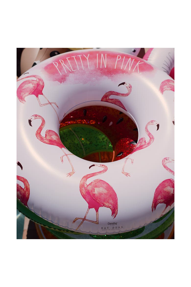 Pretty In Pink 48 Inch Flamingo Inflatable Jumbo Pool Tube, Alternate, color, Pink