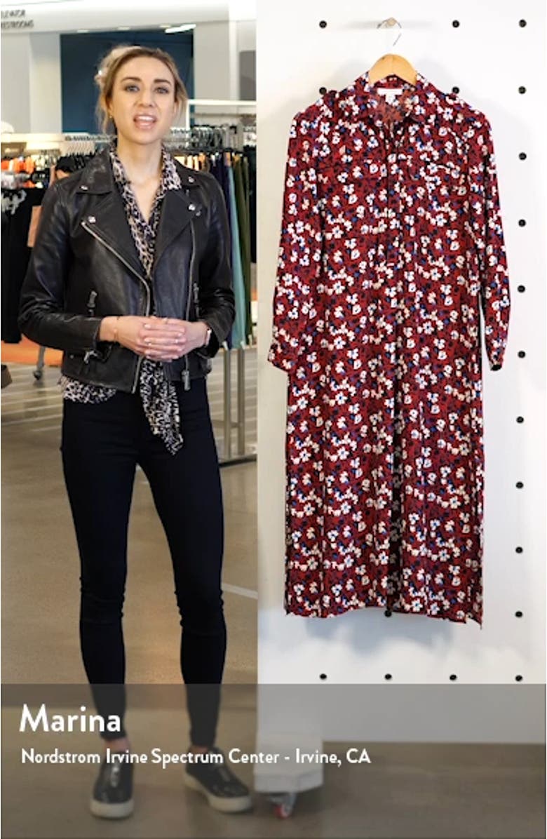 Floral Print Shirtdress, sales video thumbnail