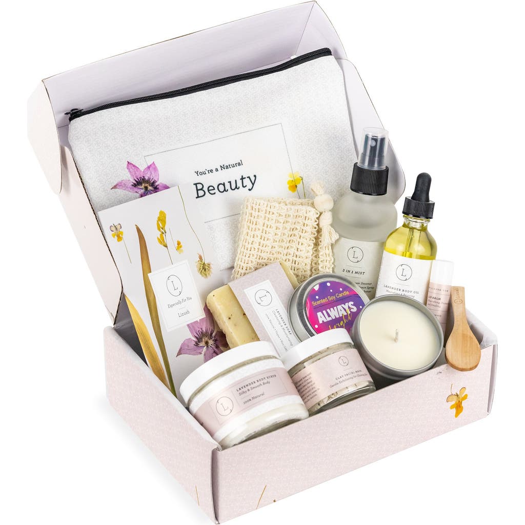 LIZUSH LIZUSH SPA GIFT BOX NATURAL LAVENDER BATH BODY RELAXING PACKAGE FOR FRIEND
