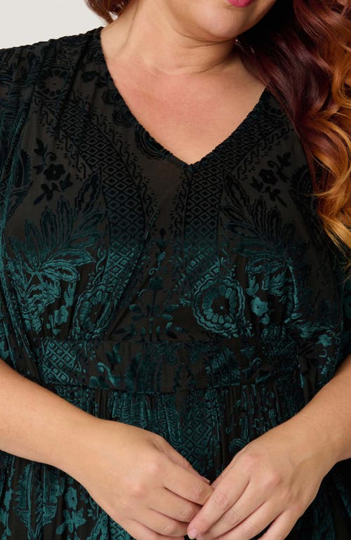 Unique Vintage Plus Size Caftan Jumpsuit In Multi