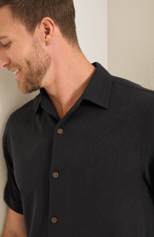 Tommy Bahama Maui Border Short Sleeve Silk Button-up Shirt