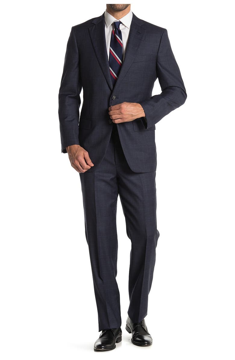 Brooks Brothers Dark Gray Plaid Madison Fit Two-Button Suit | Nordstromrack