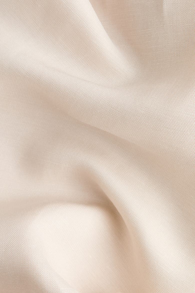 Linen-blend Barrel Trousers, Alternate, color, Cream