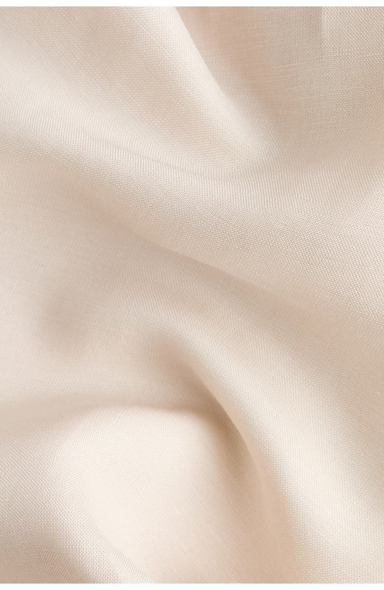 H&M Linen-blend Barrel Trousers, Alternate, color, Cream