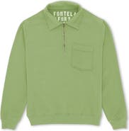 Fortela Cotton Zip-Up Sweatshirt