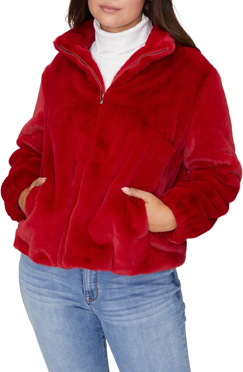 Sanctuary Sami Faux Fur Jacket, Main, color, 