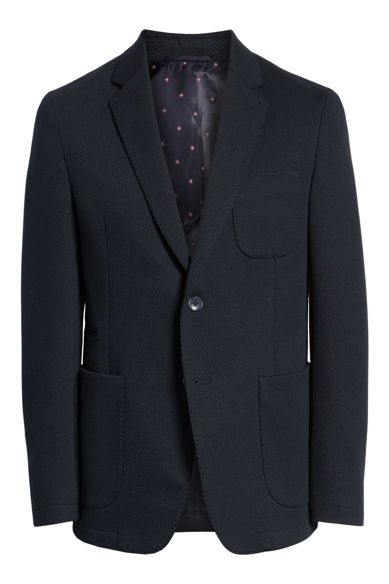 Stretch Cotton Sport Coat, Alternate, color, MIDNIGHT