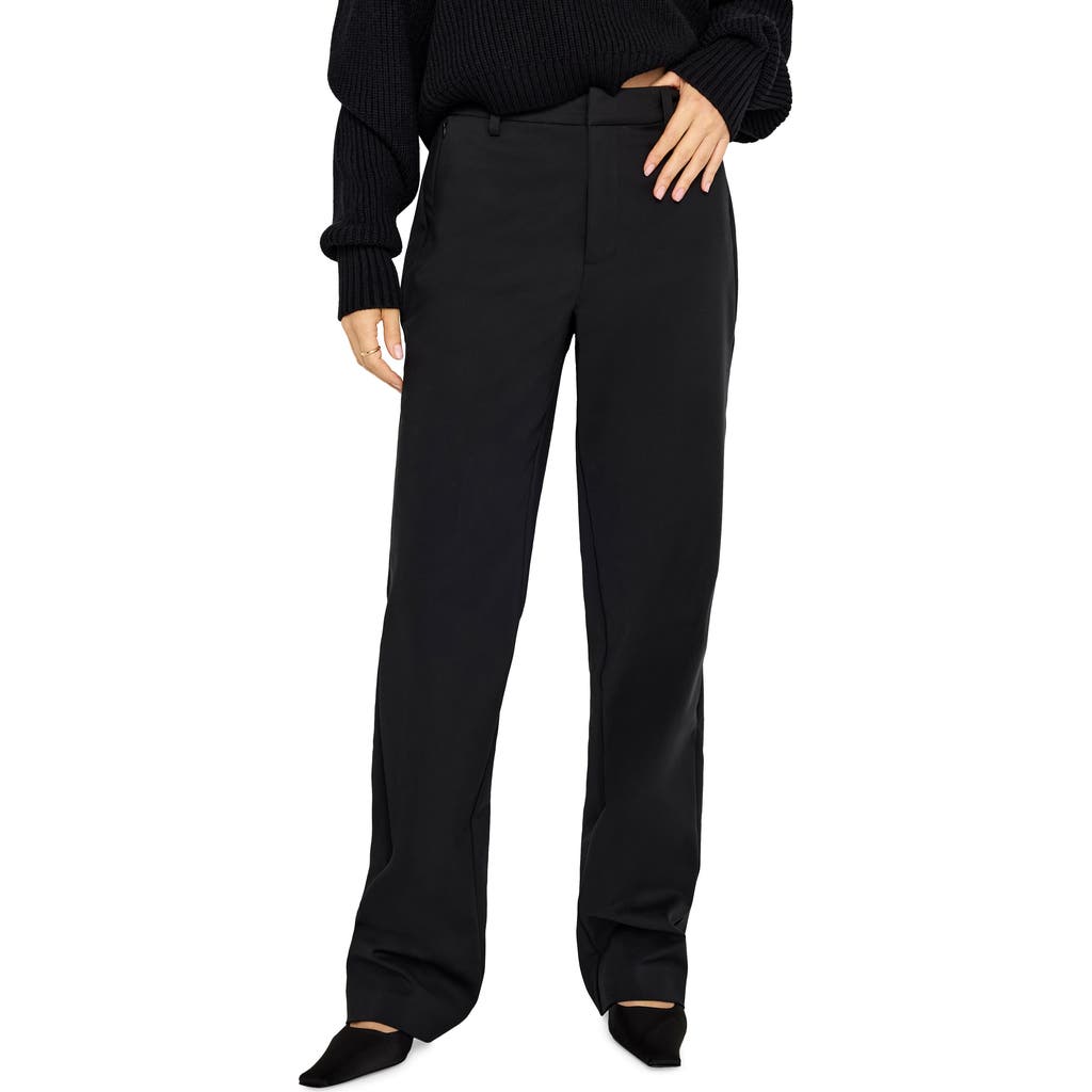GOOD AMERICAN GOOD AMERICAN COTTON BLEND STRAIGHT LEG PANTS