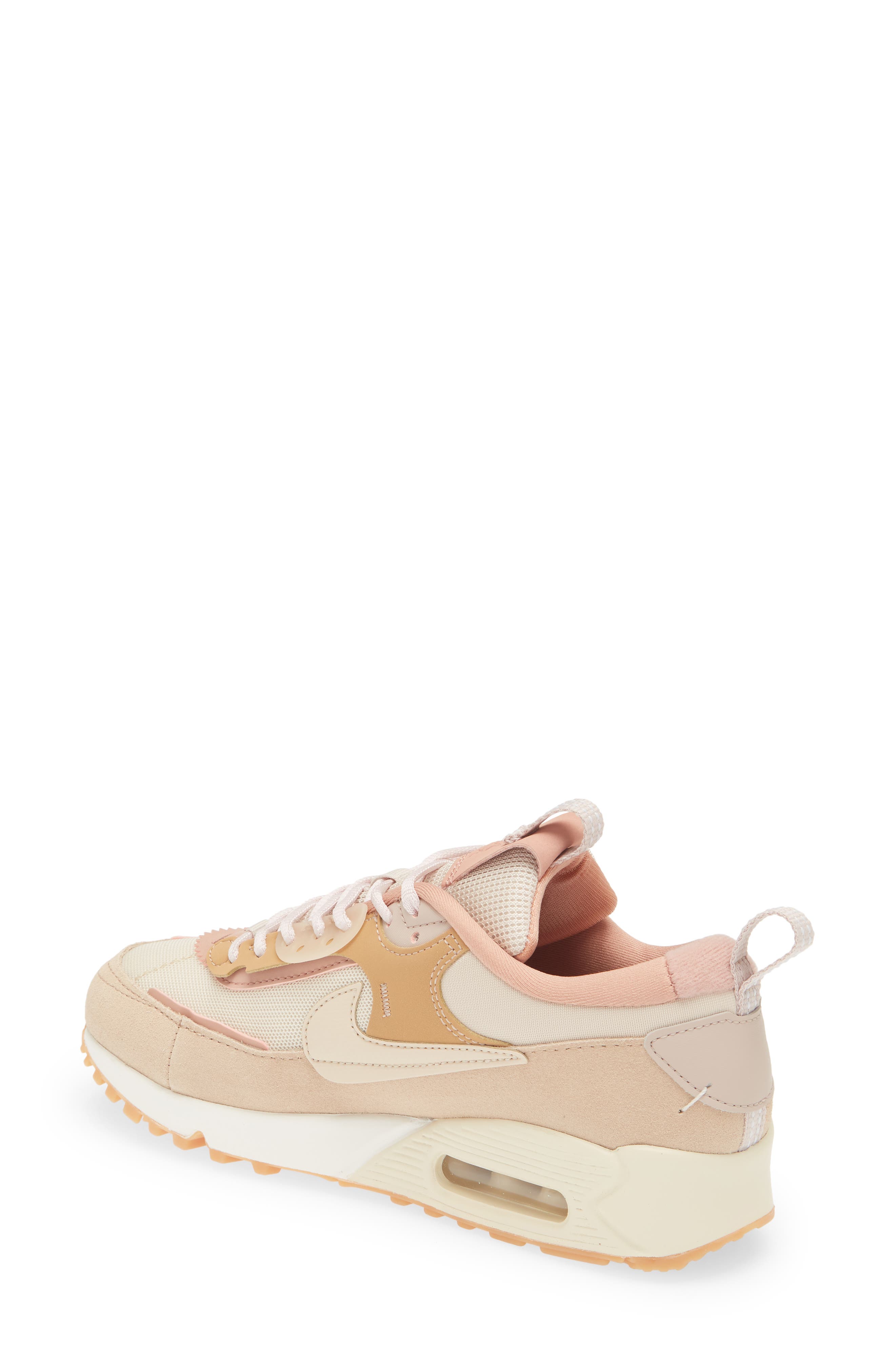 Air Max 90 Futura Sneaker, Alternate, color, SAND DRIFT/ HEMP ROSE WHISPER