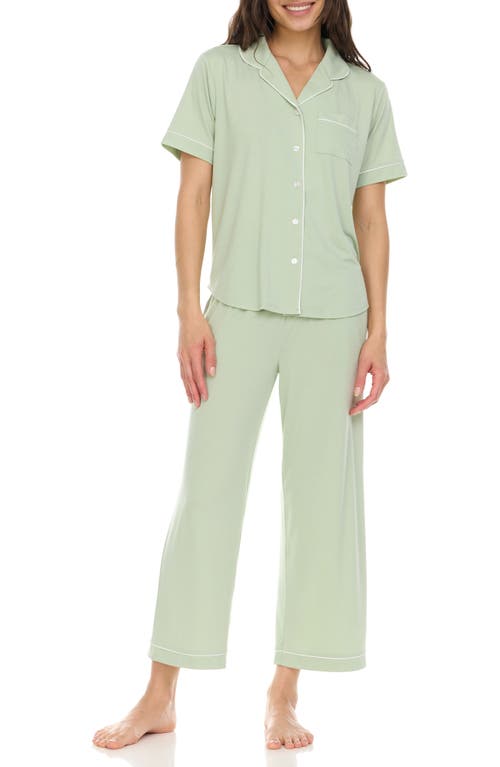 Flora By Flora Nikrooz Annie Matching Pajama Set In Celedon