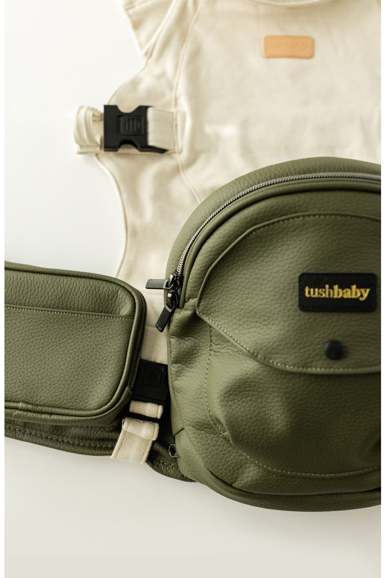 Hands-Free Carrier Set with Included Crossbody Strap, Alternate, color, OLIVE/ CREAM/ EMBROIDERED PINK