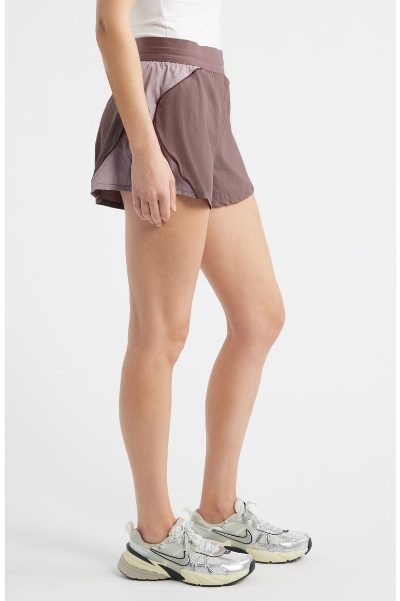 Water Repellent Running Shorts, Alternate, color, TATTOO/ LT VIOLET ORE