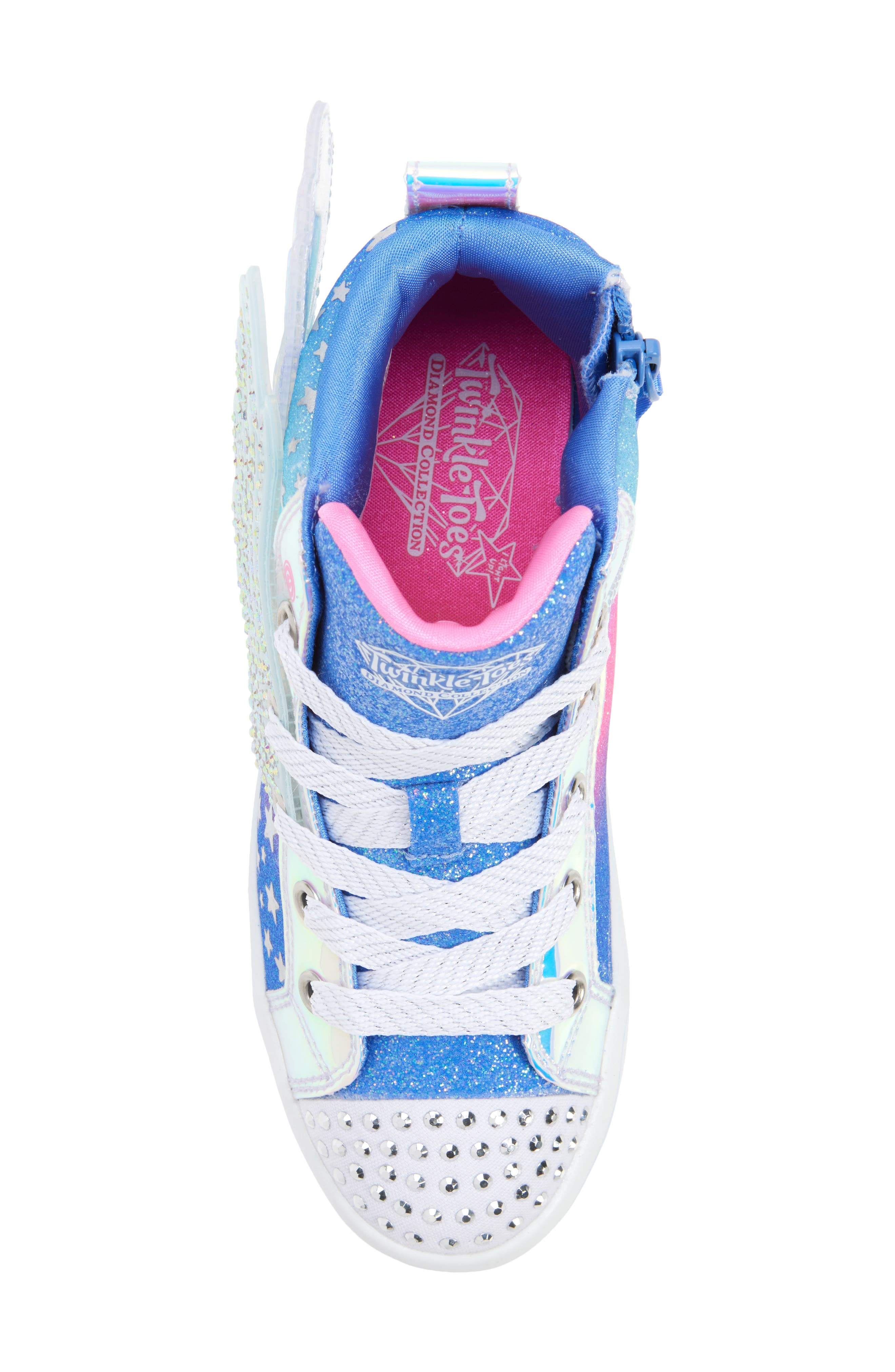 SKECHERS Kids' Twi-Lites 2.0 Light-Up High Top Sneaker, Alternate, color, 
