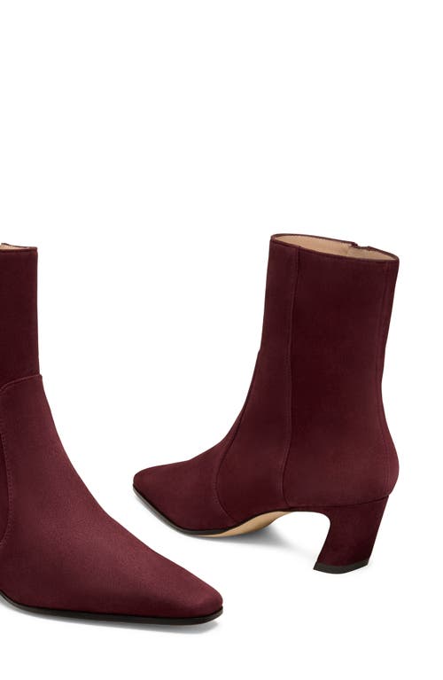 Stuart Weitzman Stassi 50 Suede Ankle Boots In Purple