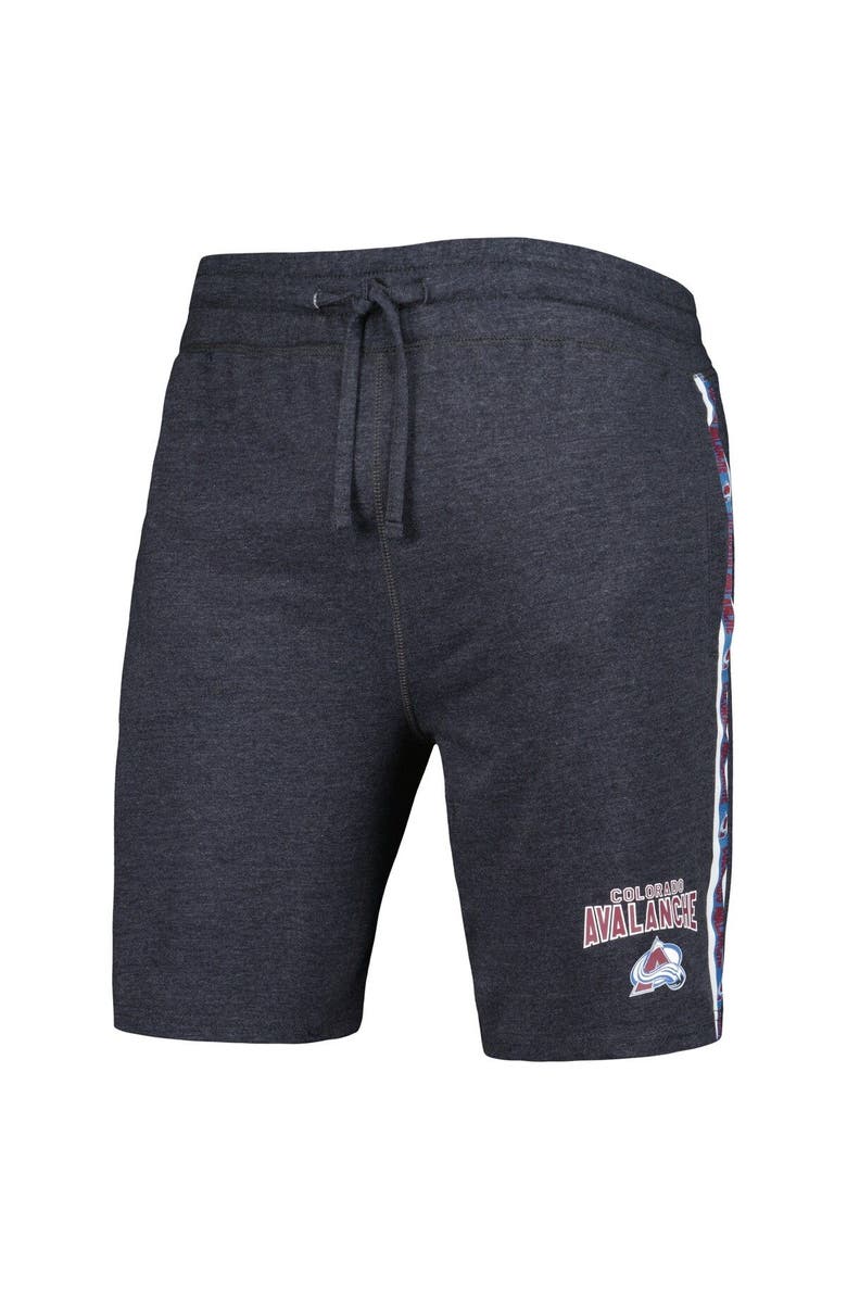 CONCEPTS SPORT Men's Concepts Sport  Charcoal Colorado Avalanche Team Stripe Shorts, Alternate, color, 