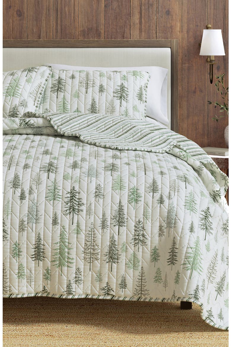 Forest Tree Quilt Set, Main, color, LODGE TREES