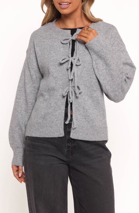 Neri Bow Tie Front Cardigan