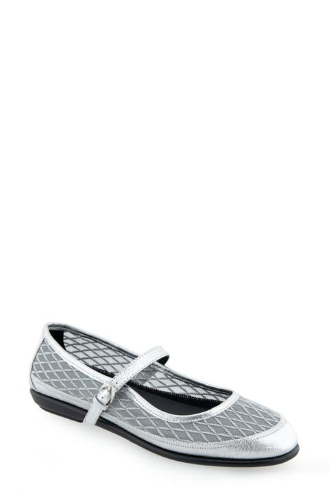 Baylee Mesh Mary Jane Flat (Women)