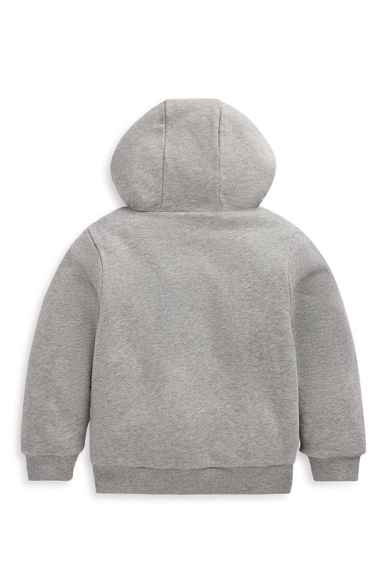 Kids' Reversible Fleece Full Zip Hoodie, Alternate, color, GREY MARL