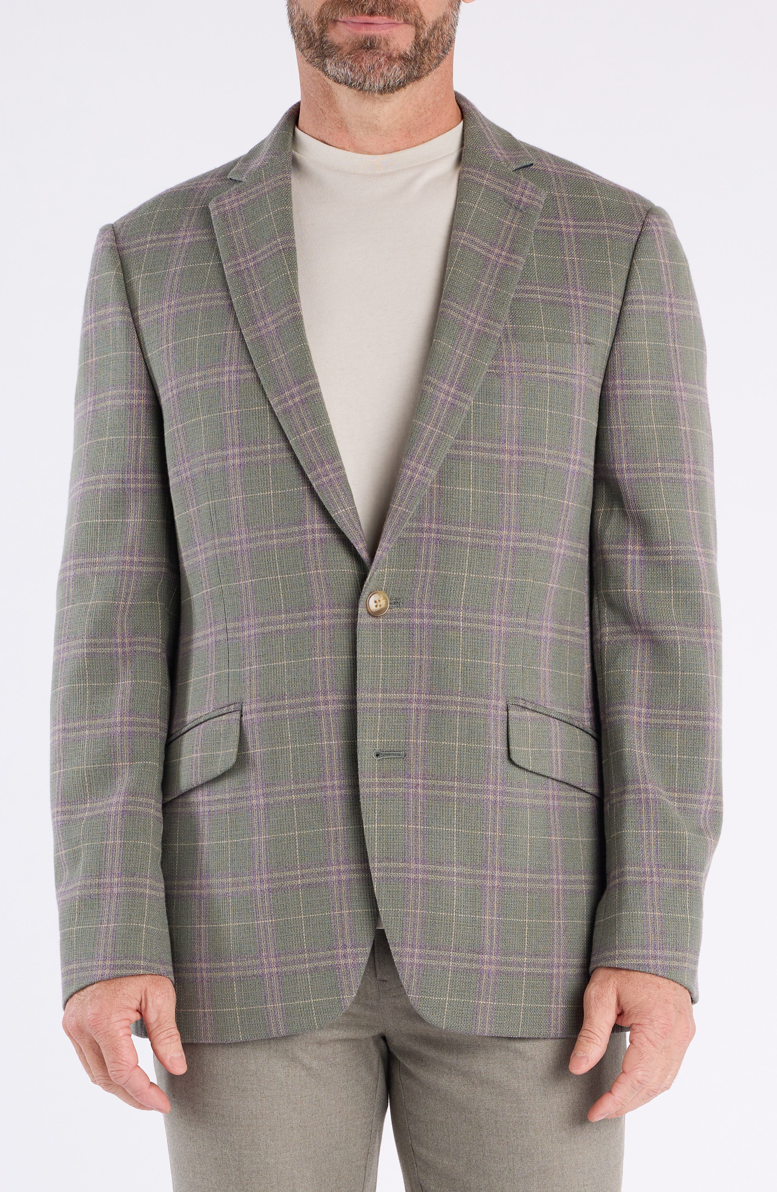 SAVILE ROW CO Windowpane Sport Coat