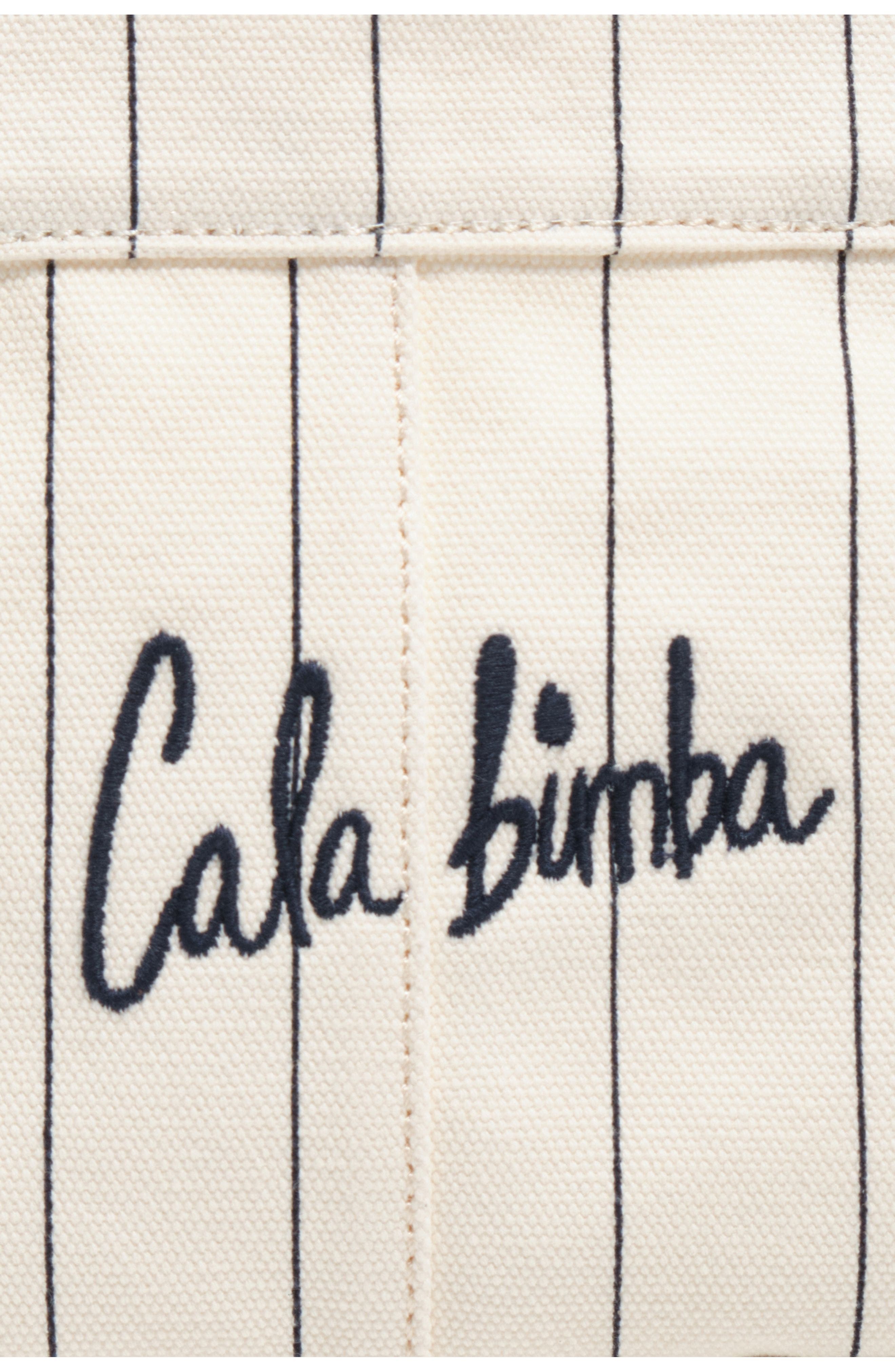 Bimba y Lola Mini Off-White Cotton Crossbody Bag, Alternate, color, Off White