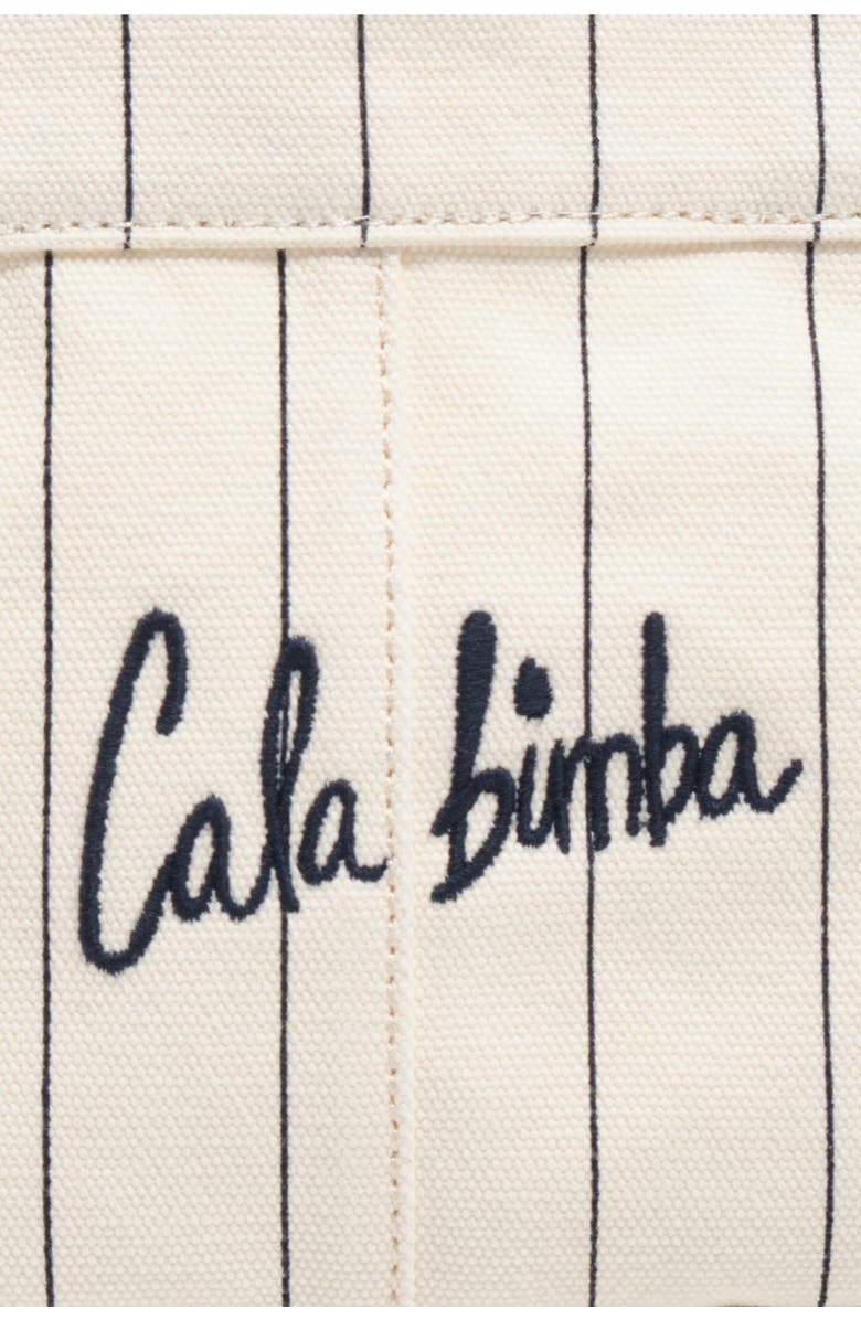 Bimba y Lola Mini Off-White Cotton Crossbody Bag, Alternate, color, Off White