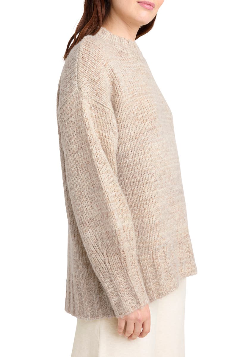 Splendid x Cella Jane Wool Blend Tunic Sweater, Alternate, color, Toast Marl
