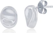 SIMONA Polished Oval Stud Earrings
