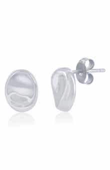 SIMONA Polished Oval Stud Earrings