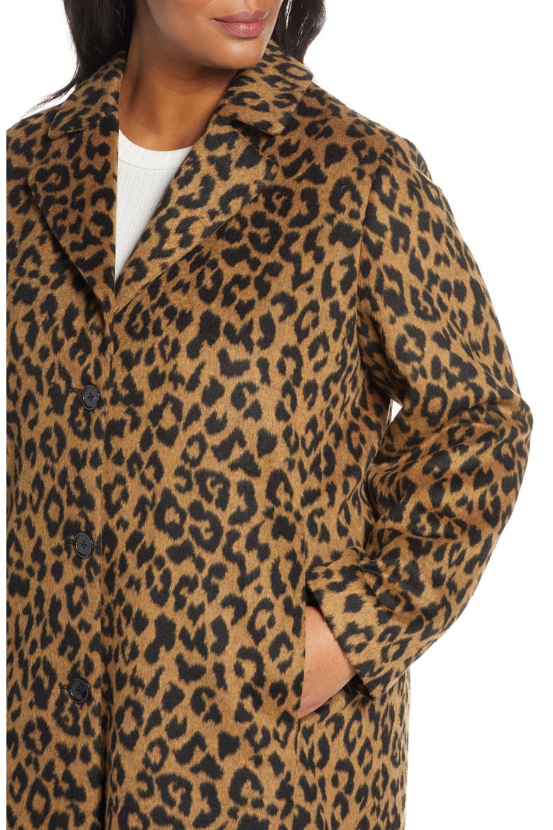 Leopard Print Coat, Alternate, color, LEOPARD