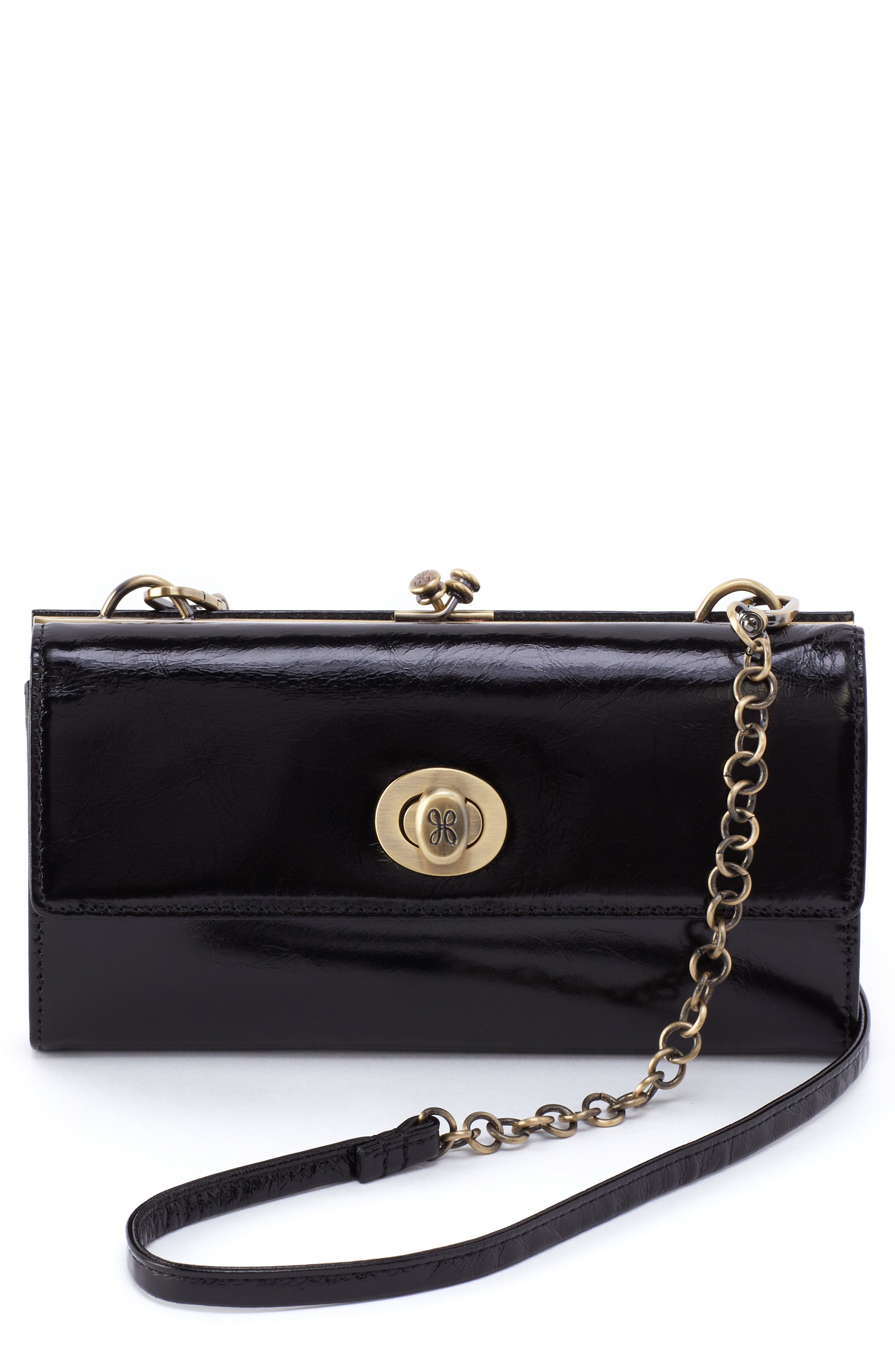 HOBO Mila Leather Wallet on a Chain, Main, color, 