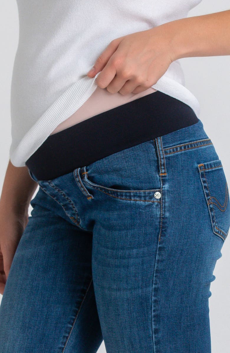 PIETRO BRUNELLI MATERNITY Over the Bump Slim Bootcut Maternity Jeans, Alternate, color, Blue