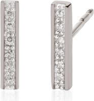 Monica Vinader Signature Skinny Diamond Bar Earrings